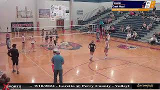 Loretto High School vs Creek Wood High School  Volleyball  972024  Creek Wood Tournament Cha… [upl. by Hope]