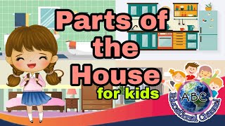 Parts of the House for KidsVocabulary for KidsEducational ChannelEnglish Vocabulary [upl. by Acenahs]