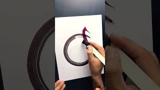 calligraphy allahnamecalligraphy qalamcalligraphyarabic subscribe [upl. by Britte417]