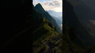 Ridge walk 🤩 mountains swissalps hikingadventures [upl. by Nylrem]