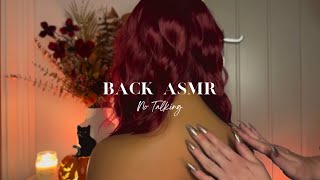 ASMR Super Light Back Tapping amp Scratching using Long Nails amp Fingertips with Hair Play [upl. by Rambow708]