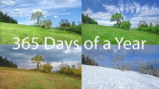 365 Days Time Lapse Nature  A Photo a Day Calendar  One Year Time Lapse Seasons 20 Minutes [upl. by Mastat194]