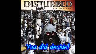 DISTURBED  GUARDED Lyric Video [upl. by Nylla]