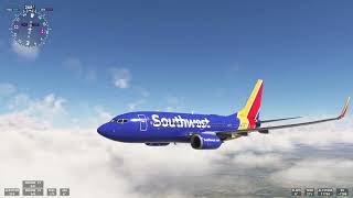 Flight Simulator Southwest Boeing 737  700 Atlanta ATL  Denver DEN Descent Approach Landing SWA344 [upl. by Alfie]