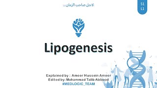 Lipogenesis Fatty Acid synthesis Part 1 [upl. by Airalednac]