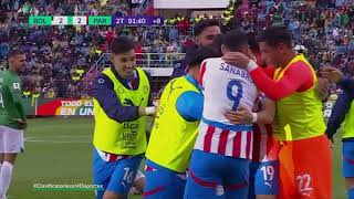 BOLIVIA vs PARAGUAY ¡GOLAZO DE JULIO ENCISO QUE EMPATA EN DESCUENTOS  CLASIFICATORIAS 2026 🇧🇴⚽🇵🇾 [upl. by Asilram29]