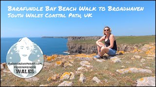 Barafundle Bay Beach Walk to Broadhaven  South Wales Coast Path [upl. by Lesly]