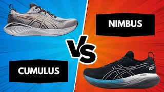 WANT TO BUY ASICS RUNNING SHOES We compare Nimbus 25 v Cumulus 25 [upl. by Salakcin]