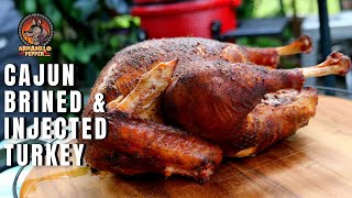 Smoked CajunBrined Turkey Recipe and Injected [upl. by Donna]