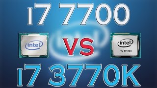 i7 7700 vs i7 3770K  BENCHMARKS  GAMING TESTS REVIEW AND COMPARISON  Kaby Lake vs Ivy Bridge [upl. by Silberman]