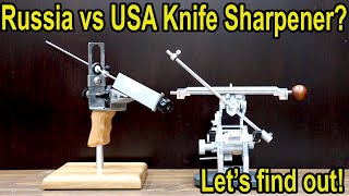 RUSSIA vs USA Knife Sharpener TSPROF vs Lansky Wicked Edge KME Tormek T8 Work Sharp Ken Onion [upl. by Remot693]