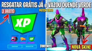 FORTNITE  SKIN DUENDE VERDE PEGAR ITENS GRÁTIS e NOVO EVENTO AO VIVO [upl. by Ades]