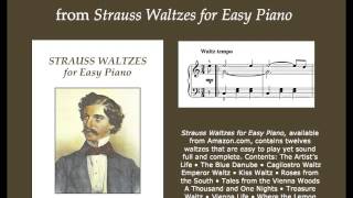 quotThe Artists Lifequot by Johann Strauss for Easy Piano Solo [upl. by Slifka]