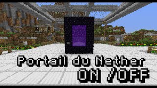 Tuto Redstone  47 Portail activabledésactivable FR [upl. by Mazurek212]