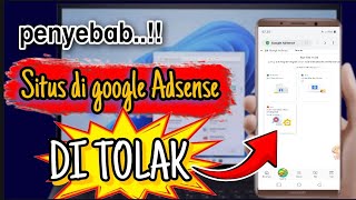 penyebab situs di google adsense di tolak [upl. by Hainahpez]