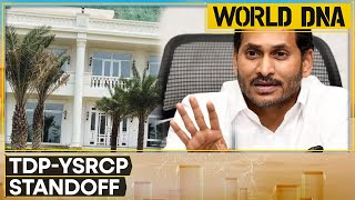 TDPYSRCP standoff Political war of words over 60 million palace  WION World DNA [upl. by Leugar]