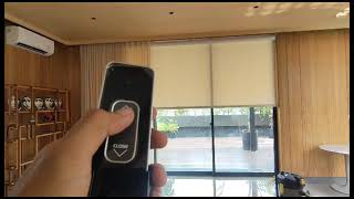 Roller blind indoor pakai mesin otomatis amp Remot Control [upl. by Burkhard]