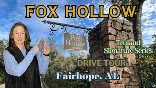 Fox Hollow Subdivision Driving Tour  Fairhope Alabama [upl. by Millicent]