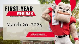 UGA University Housing FirstYear Information Webinar  March 26 2024 [upl. by Katlaps]