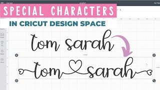 How to Use Glyphs in Cricut Design Space [upl. by Oneil803]