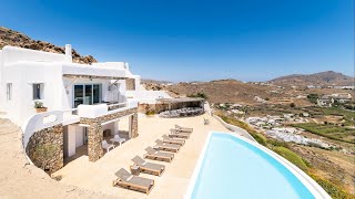 Majestic Villa in Mykonos with Infinity Pool  BlueVillas [upl. by Annasor]