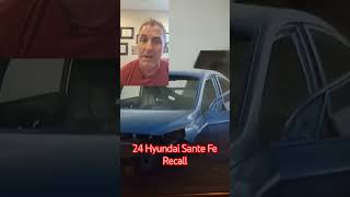 2024 Hyundai Sante Fe recall and stop sale hyundai shorts automobile [upl. by Husch]