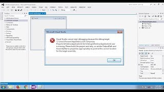 Fix Visual Studio cannot start debugging because the debug target [upl. by Bonni]
