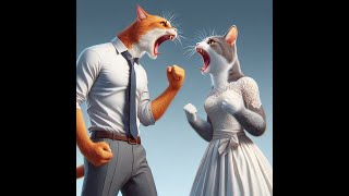 Endless Fight of Cat Couple💔 catcatscutecatsingleekittencatanticscutecatcatshortscatlover [upl. by Ytisahcal]