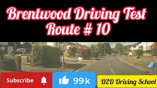 Brentwood Driving Test Route 10 [upl. by Omarr106]