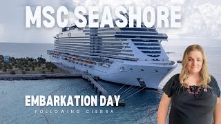 MSC Seashore Embarkation Experience  Interier Bella Stateroom Tour [upl. by Lamek]