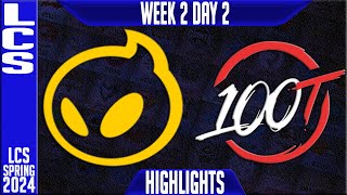 DIG vs 100 Highlights  LCS Spring 2024 Week 2 Day 2  Dignitas vs 100 Thieves [upl. by Lamonica]