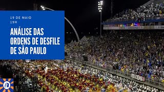 Análise da Ordem de Desfiles do Carnaval da Liga SP [upl. by Llenad]