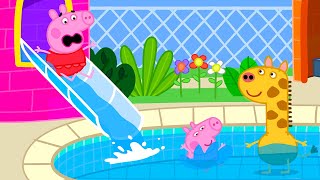 The GIANT Water Slide 🌊 Best of Peppa Pig 🐷 Cartoons for Children [upl. by Acassej]