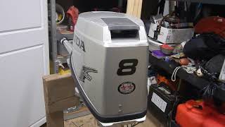 8HP Honda Outboard BF8A Used Review Model BZBC 2004 Year [upl. by Dreddy]