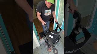 Going Over A Big Threshold With a Wheellator wheelchair walker [upl. by Seyler925]