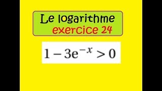 Terminale logarithme népérien inequation expx ex24 [upl. by Quinta]