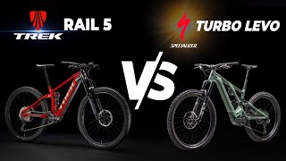 Budget eMTB Battle Specialized Turbo Levo vs Trek Rail 5 [upl. by Anaujit]