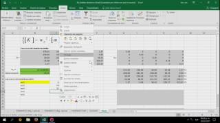 Eigenvalores y eigenvectores con EXCEL  Análisis Dinámico de estructuras 1 [upl. by Jaquenette]