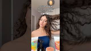 Routine cheveux bouclés ondulés frisés 🫶🏻 routinecheveuxbouclés curlyhair [upl. by Nilerual]