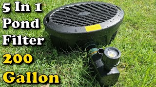 REVIEW Pennington Aquagarden 5 in 1 200 Gallon Pond Filter  Blagdon 2000 [upl. by Kannan873]