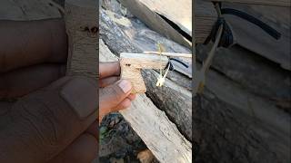 Smallest wooden gun diyideas shorts [upl. by Sidky]