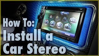 How To Install a Car Stereo Single amp Double DIN  Car Audio 101 [upl. by Chaffin]