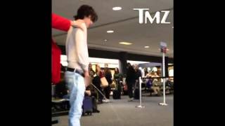 Twilight Actor Bronson Pelletier PEEING in the Airport Terminal [upl. by Claude]