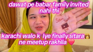 dawat pe babar family invited nehi thi  Waqar kanjoosi ki hadd hogai 😁 karachi walo ko mubarak ho🥰 [upl. by Eidnil]