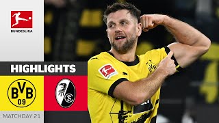 Malen amp Füllkrug Secure Home Streak  Dortmund  Freiburg  Highlights  MD 21 – Bundesliga 2324 [upl. by Thadeus]