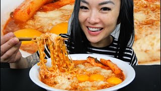 SPICY CHEESY NOODLES Full Face Friday LIGHT WHISPERS  SASASMR [upl. by Atnohsal60]