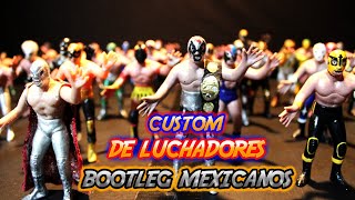 Luchadores Bootleg Lucha libre mexicana custom de figuras mexicanas [upl. by Yrrot]