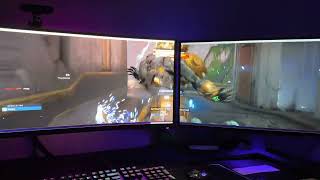 LG 27GR95QEB 27 inch 240 Hz WOLED vs Alienware AW3423dw 34 inch QDOLED  HDR Gaming Comparison [upl. by Anaujik347]