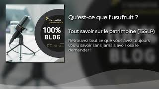 Tout savoir sur lusufruit quil soit légal ou bien conventionnel [upl. by Ludba713]