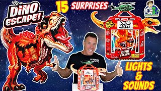 ZURU Robo Alive Dino Escape 15 Surprises Lights and Sounds [upl. by Nolita]